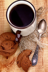 Image showing Tea and Cookies