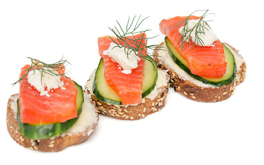 Image showing canapes