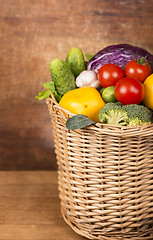 Image showing Fruits and vegetables in the basket