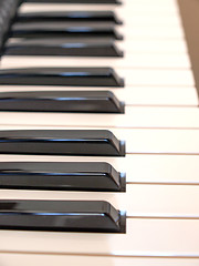 Image showing Music keyboard keys