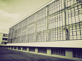 Image showing Vintage sepia Modern architecture