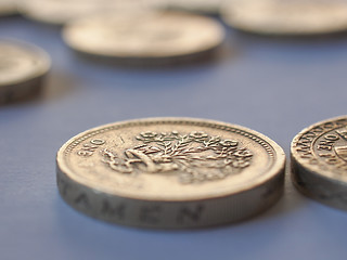 Image showing British pound coin