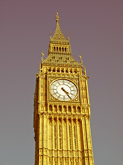 Image showing Retro looking Big Ben