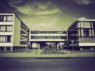 Image showing Vintage sepia Modern architecture