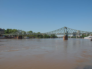 Image showing Iron Bridge in Frankfurt