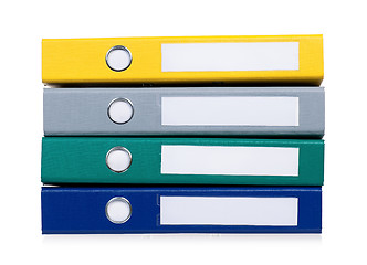 Image showing Colorful folders