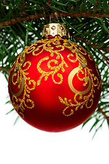 Image showing Christmas baubles