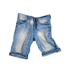 Image showing blue jeans shorts