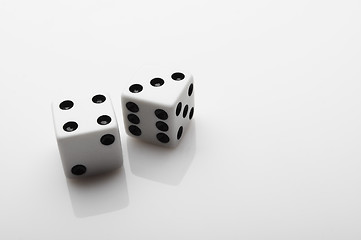 Image showing White dices