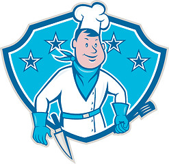 Image showing Chef Cook Star Shield