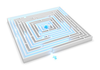 Image showing Maze Solution