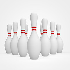 Image showing Bowling Pins