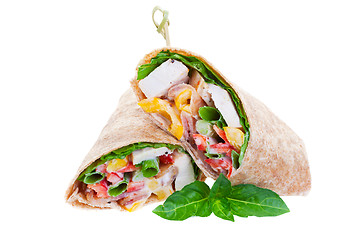 Image showing Chicken wrap