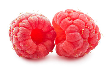 Image showing Fresh raspberries