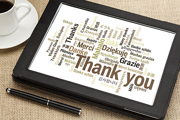 Image showing thank you in different languages