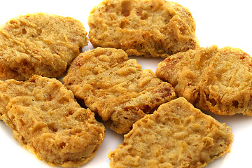 Image showing Pieces of chicken in batter