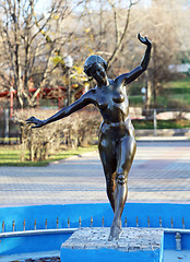 Image showing Sculpture of a naked girl in Gorky Park