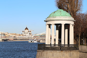 Image showing Embankment of the Moskva River