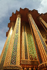 Image showing closeup of Buddhist temple