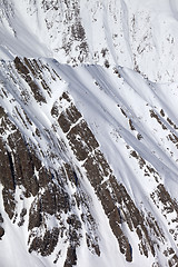 Image showing Snowy winter rocks