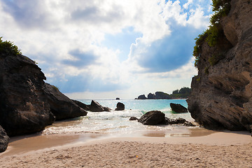 Image showing Horseshoe Bay Beach Bermuda