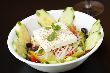 Image showing Fresh Greek Garden Salad