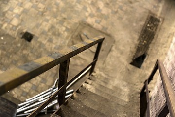 Image showing Abstract detail of rusty stairs