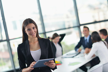 Image showing business people group in a meeting at office