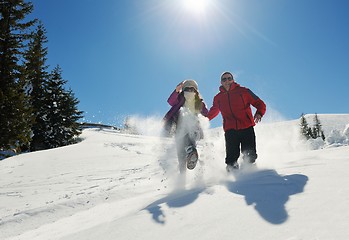 Image showing young couple on winter vacation