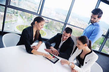 Image showing business people group in a meeting at office