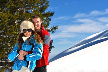 Image showing young couple on winter vacation