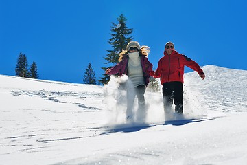 Image showing young couple on winter vacation