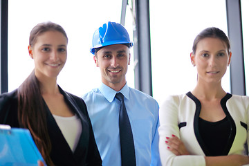 Image showing business people group in a meeting at office