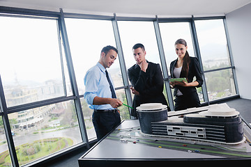 Image showing business people group in a meeting at office