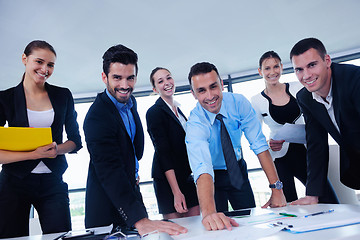 Image showing business people group in a meeting at office