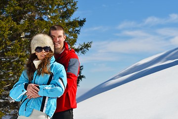 Image showing young couple on winter vacation