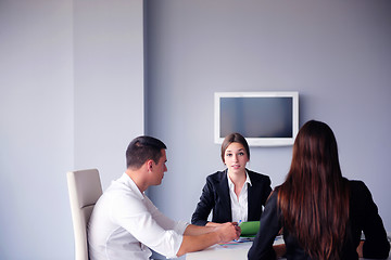 Image showing business people group in a meeting at office