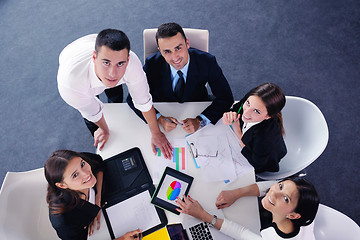 Image showing business people group in a meeting at office