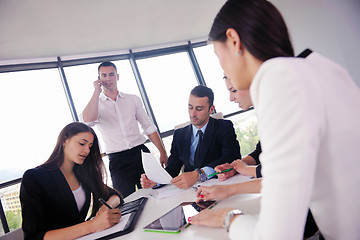 Image showing business people group in a meeting at office