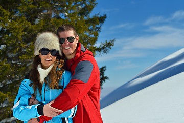 Image showing young couple on winter vacation