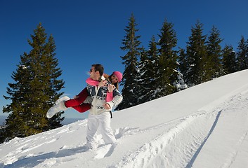 Image showing young couple on winter vacation