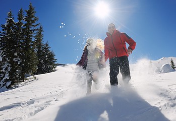 Image showing young couple on winter vacation