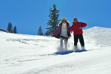 Image showing young couple on winter vacation