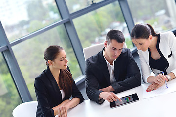 Image showing business people group in a meeting at office