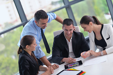 Image showing business people group in a meeting at office