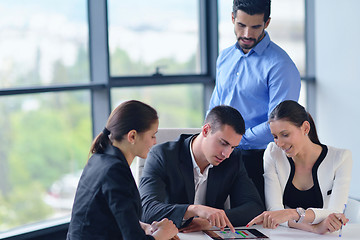 Image showing business people group in a meeting at office