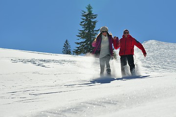 Image showing young couple on winter vacation