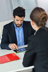 Image showing business people group in a meeting at office