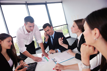 Image showing business people group in a meeting at office