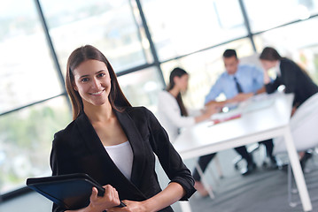 Image showing business people group in a meeting at office